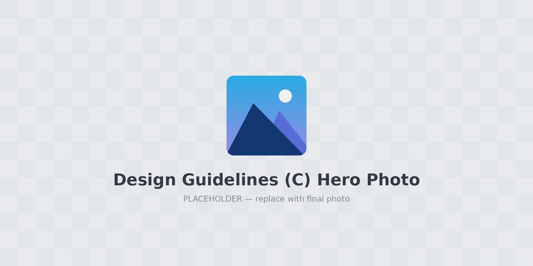Design Guidelines (C) Hero Photo