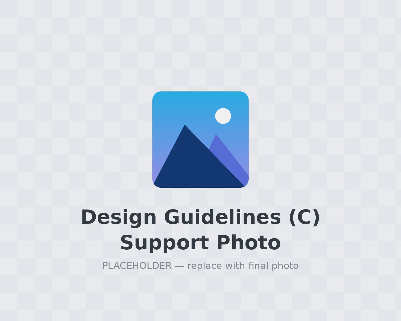 Design Guidelines (C) Support Photo